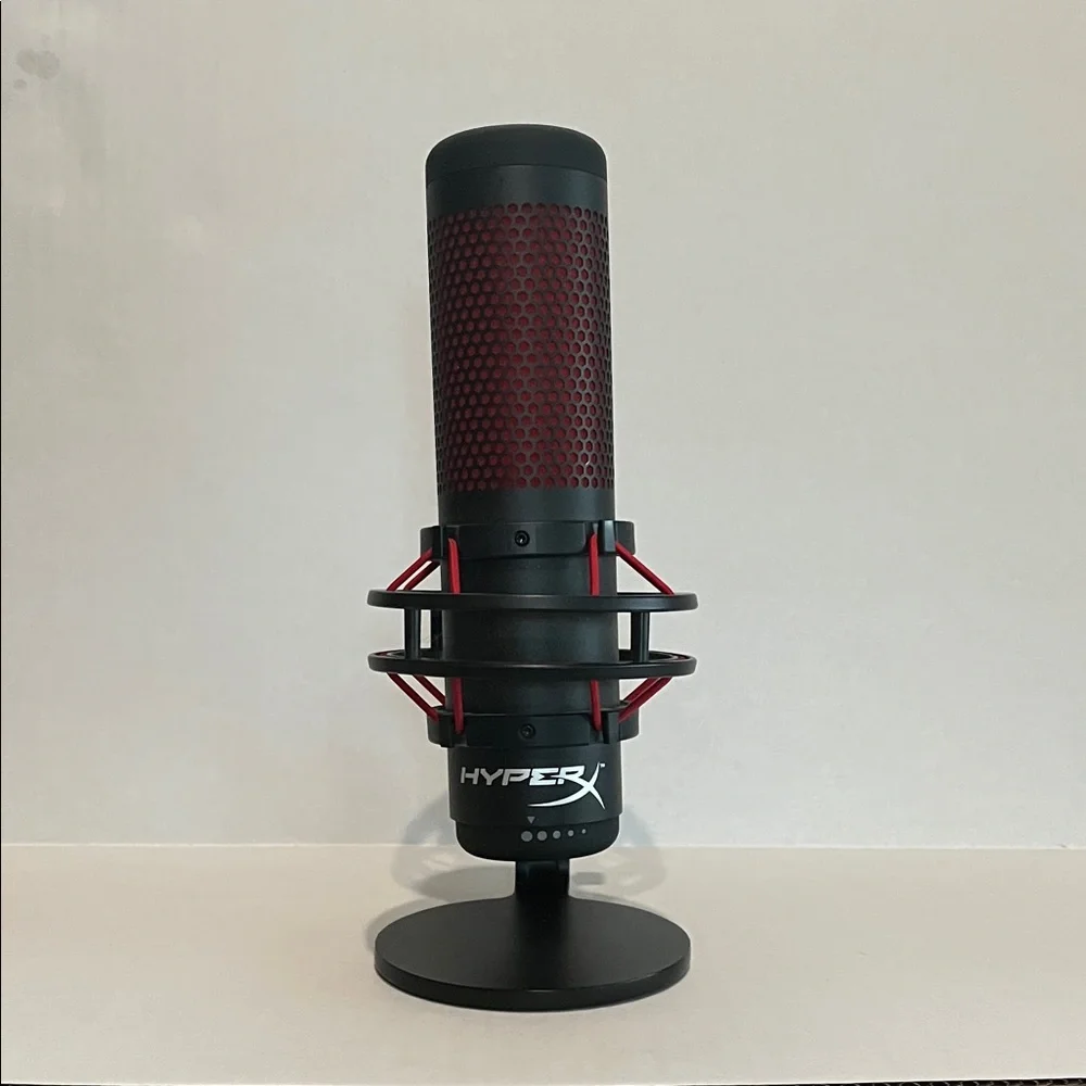 Hype Black and Red Desktop Broadcast Microphone